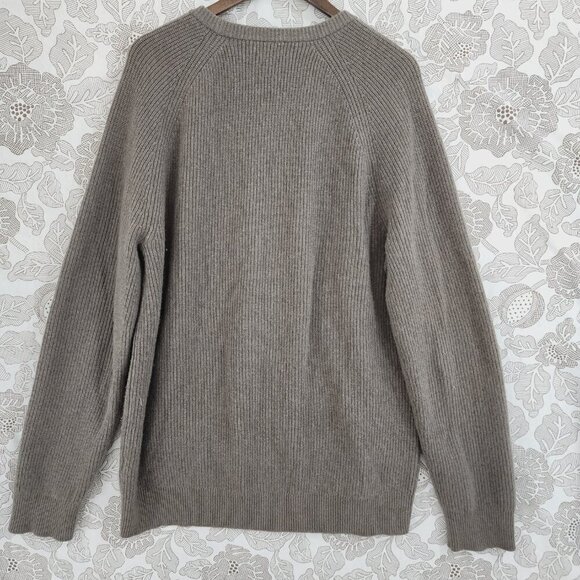 Banana Republic Merino wool Cashmere Crewneck Knit Sweater Men's XLT 9867 - Picture 2 of 8